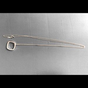 Silver Tiffany necklace with ring pendant